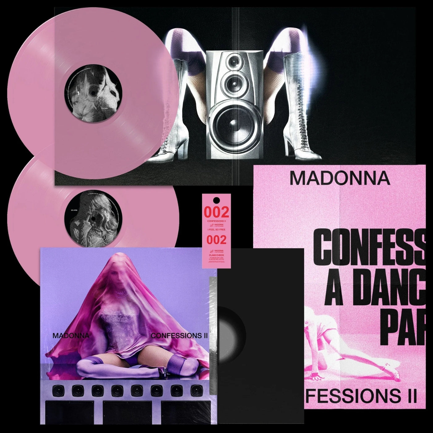 Madonna / Confessions II (16 Tracks Translucent Pink Vinyl Edition)