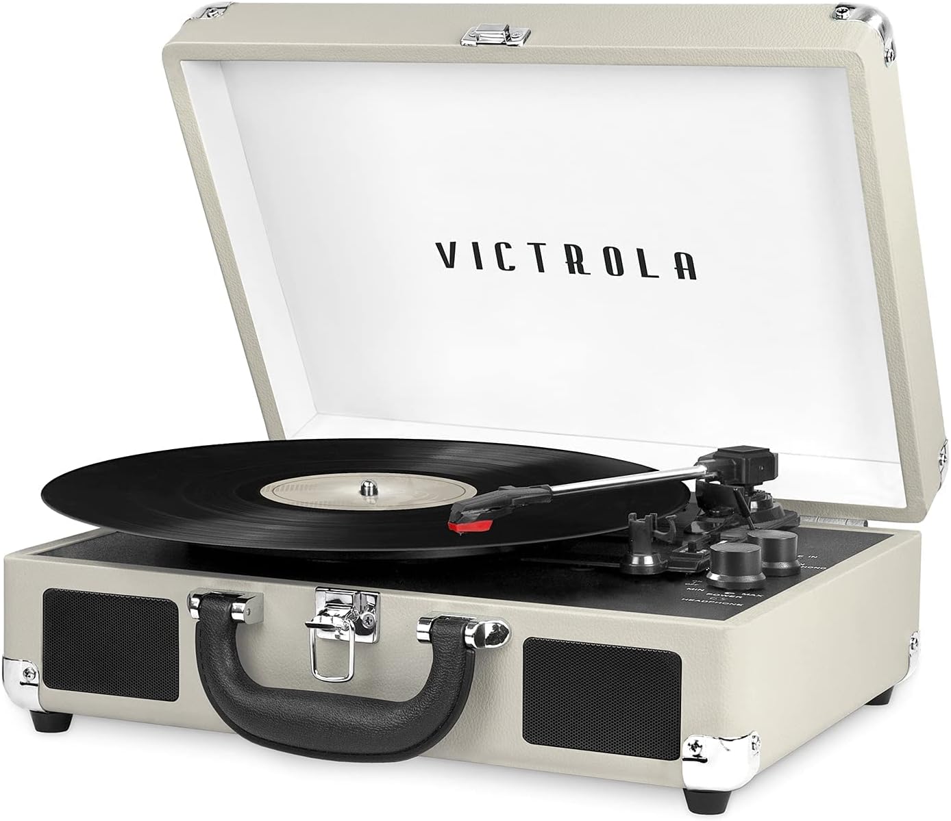 Tornamesa Victrola Journey Bluetooth Portable Suitcase Record Player (Light Grey)