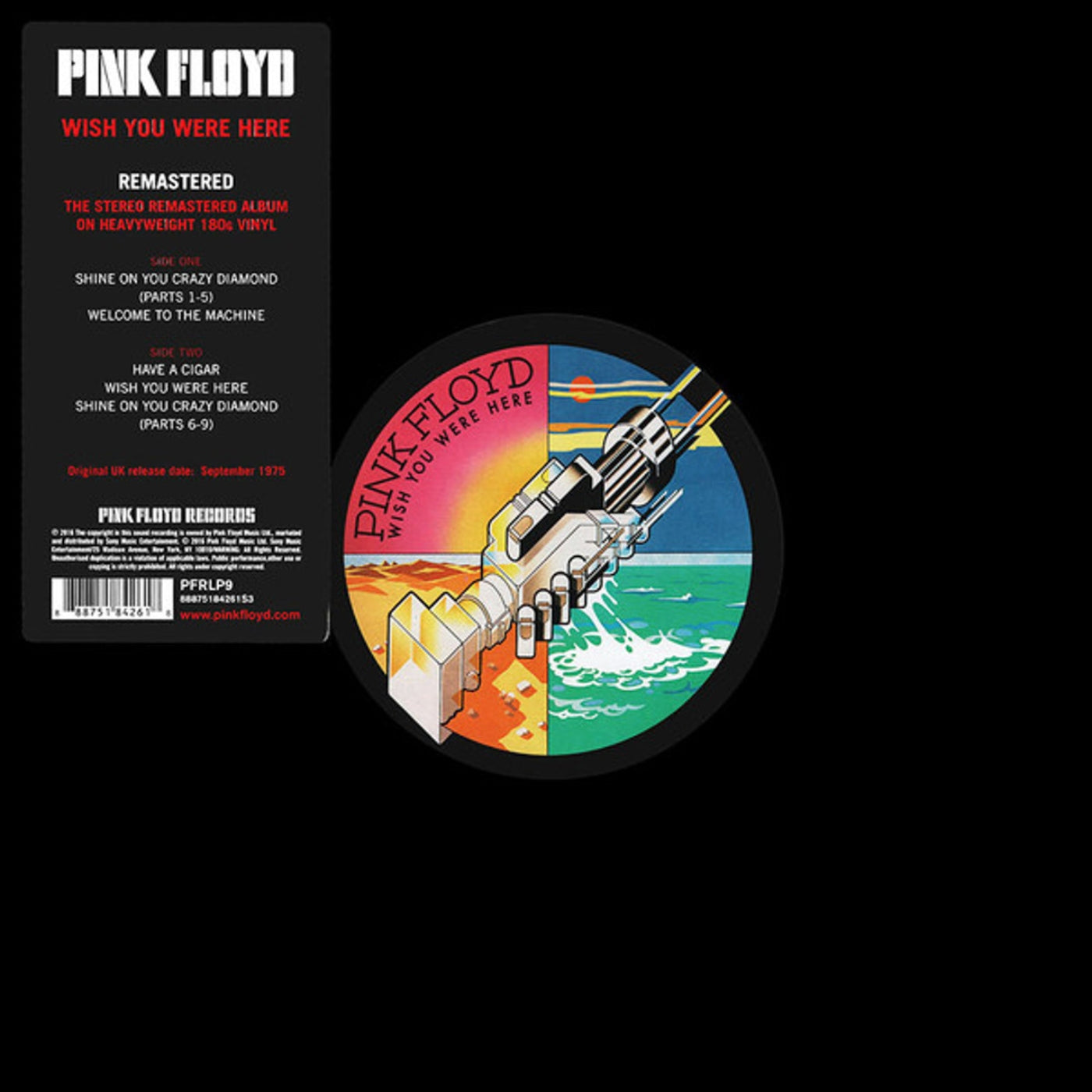 PINK FLOYD / WISH YOU WERE HERE (REMASTERED) [BLACK VINYL]