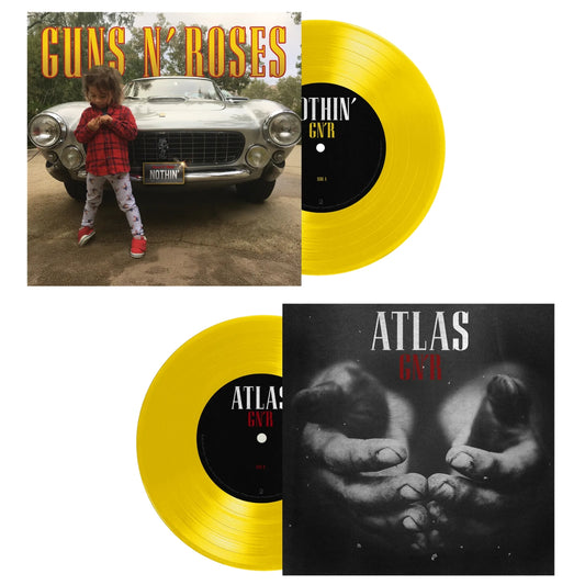Guns N' Roses Nothin' / Atlas 45rpm 7" Vinyl Single (Canary Yellow Vinyl)